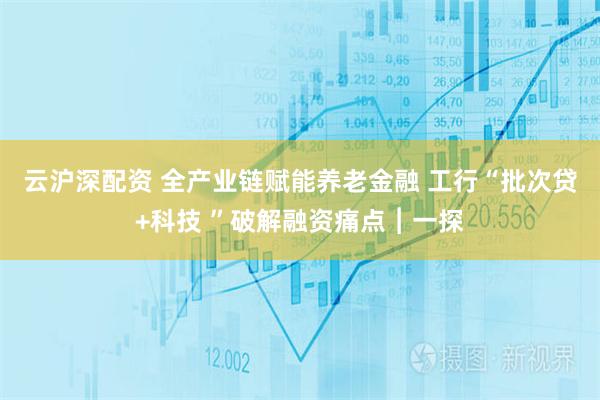 云沪深配资 全产业链赋能养老金融 工行“批次贷+科技 ”破解融资痛点︱一探